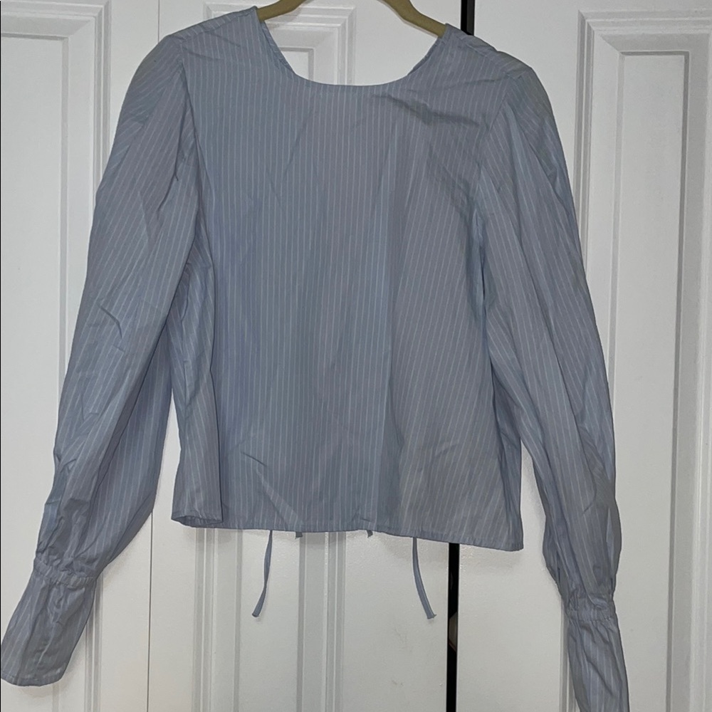 Women's Blue Striped Top